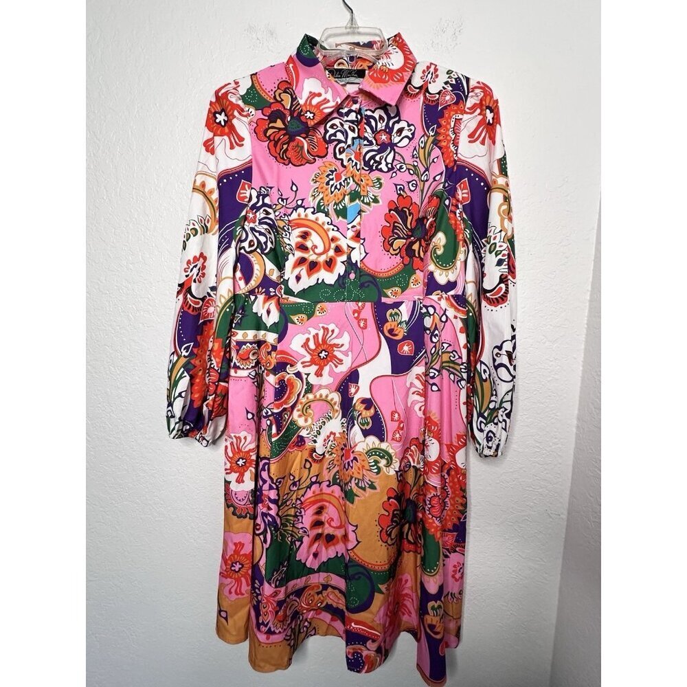 Dalia Macphee Floral Paisley  Dress